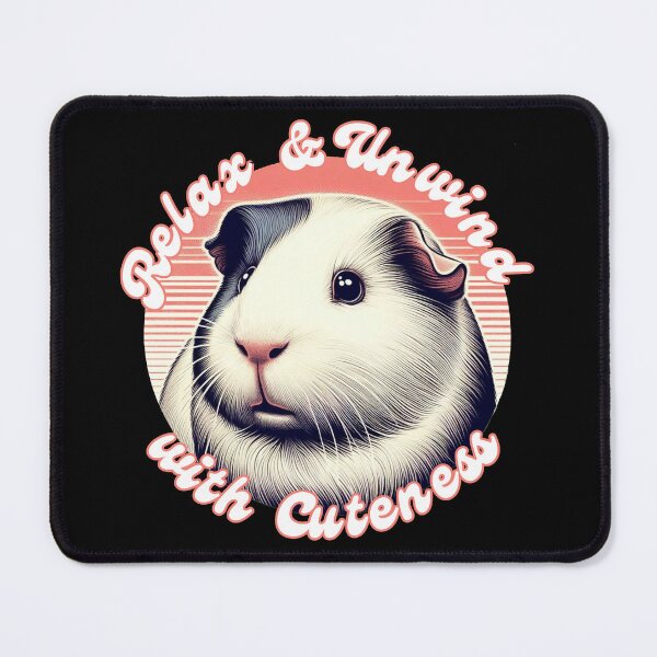 Item preview, Relax & Unwind with Cuteness Retro Guinea Pig – Vintage Cavy Lover Design designed and sold by mARTaCreation.