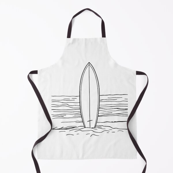Item preview, Minimalist Surfboard Art Simple Illustration designed and sold by BestChooseArt.