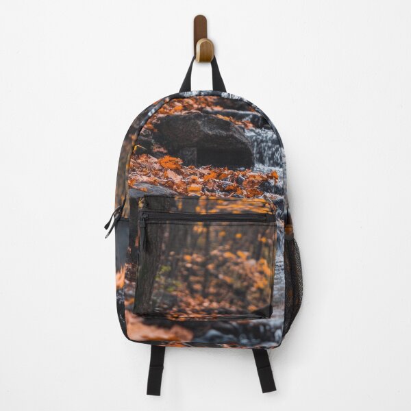 Item preview, A quiet stream meanders through a vibrant autumn forest filled with colorful leaves and calm waters on a peaceful afternoon. designed and sold by Jerhus.