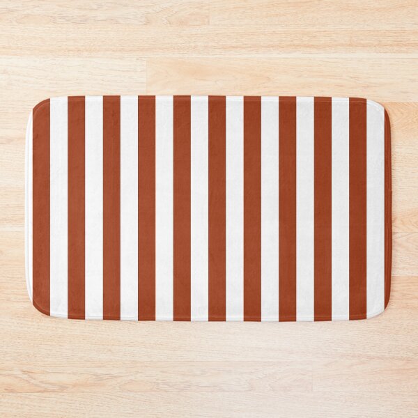 Item preview, Brown White Vertical Stripes Pattern designed and sold by PatternTitan.