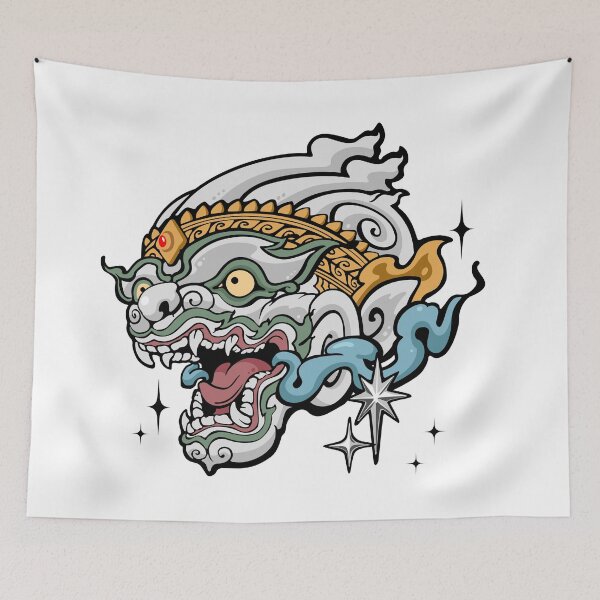 Item preview, Hanuman leaped across the sky appearing like star and the moon designed and sold by mumsilp.