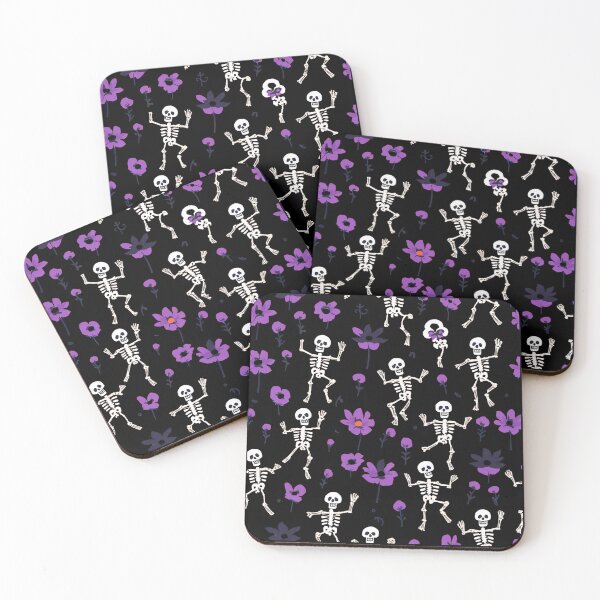 Item preview, Skeletons Dancing, Skeletons and Flowers designed and sold by DotisDreams.