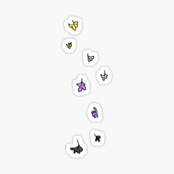 Item preview, Non Binary flag Heartstopper leaves designed and sold by Skasi6.
