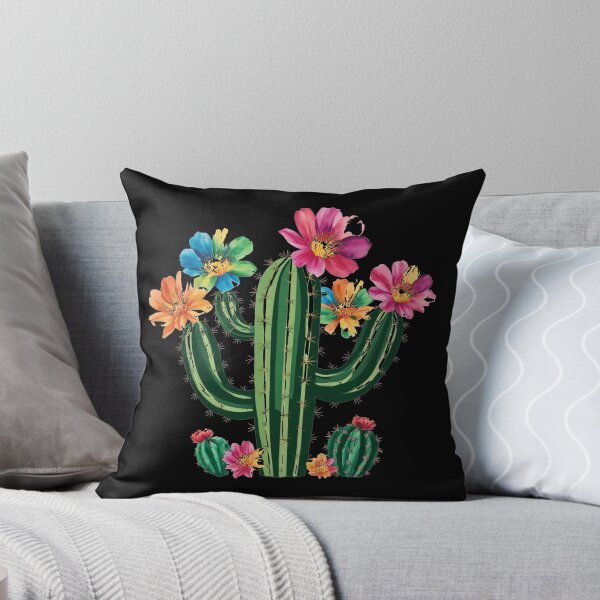 Aperçu de l'œuvre Floraison vibrante du désert : impression d'art de cactus à l'aquarelle créée et vendue par products4urduke.