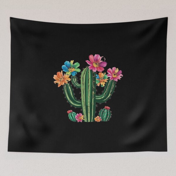Item preview, Impresión artística de cactus en acuarela: vibrante floración del desierto designed and sold by products4urduke.