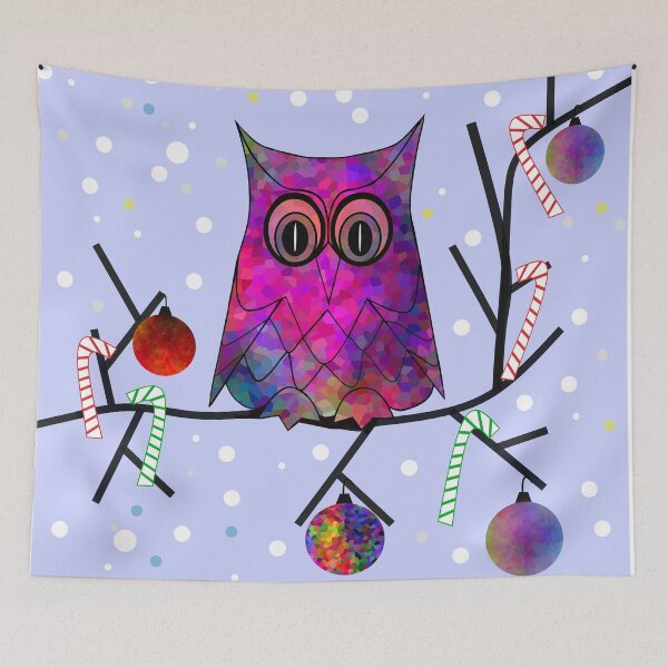 Item preview, Christmas Wildlife Owl designed and sold by Sartoris Art.