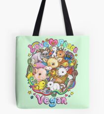 Bolsa de tela Amor, paz, vegano