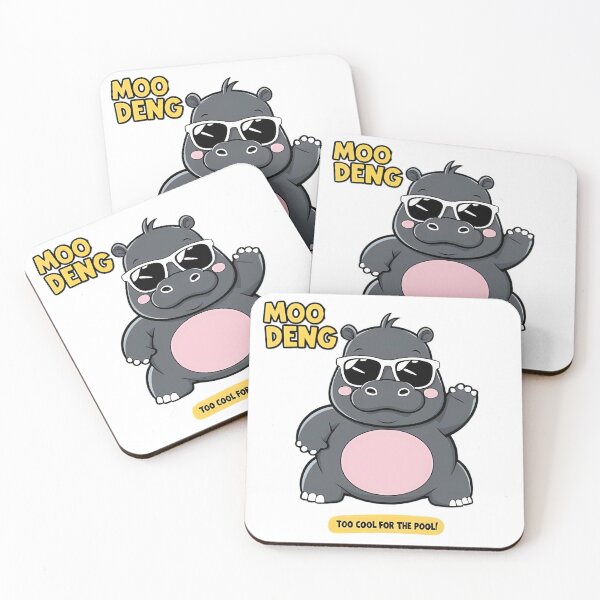 Item preview, "Moo Deng" a little pygmy hippo from a zoo in Thailand. designed and sold by kankan22.