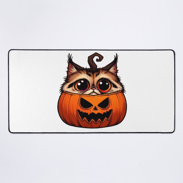Vista previa del artículo con la obra «Divertido gato Pallas en calabaza», diseñado y vendido por Marichkaart.