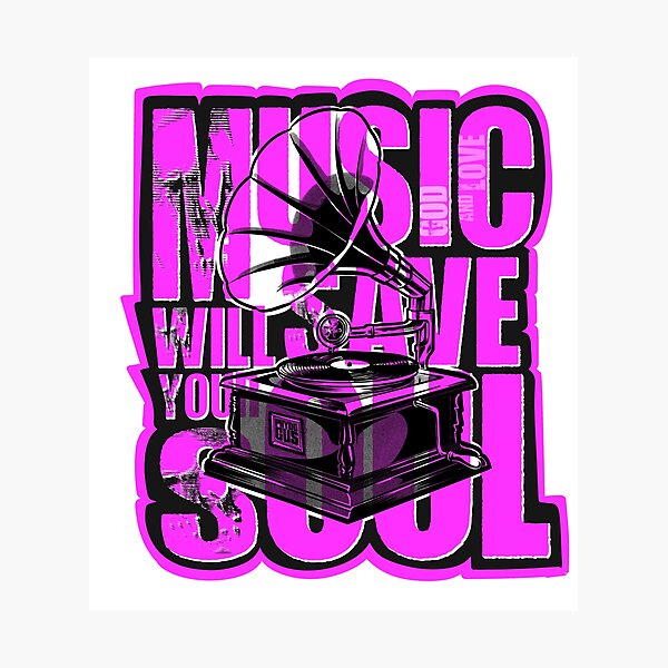 Item preview, Music Will Save Your Soul designed and sold by phycogus.