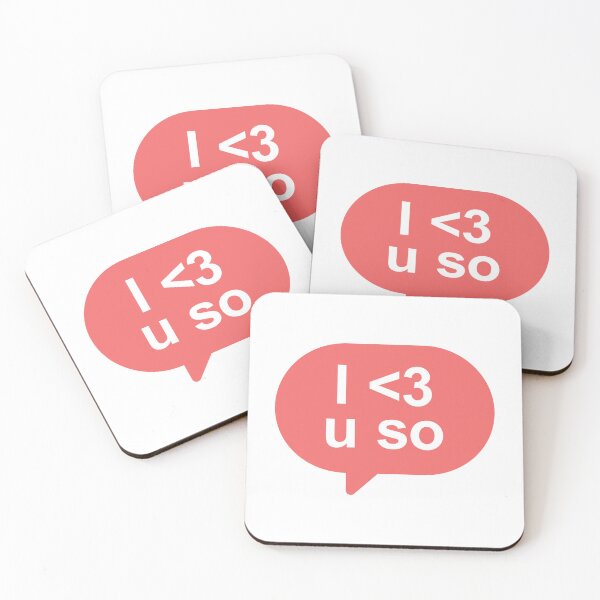 Item preview, I love you so - Red message designed and sold by Daikon.