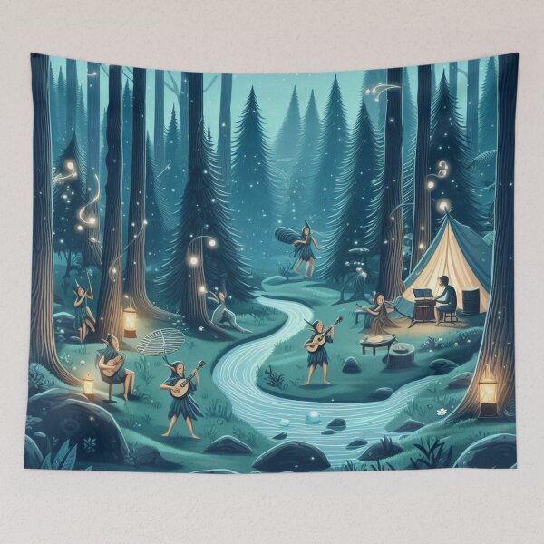 Item preview, Moonlight Serenade: A Forest Concert designed and sold by TeslaSt0re.