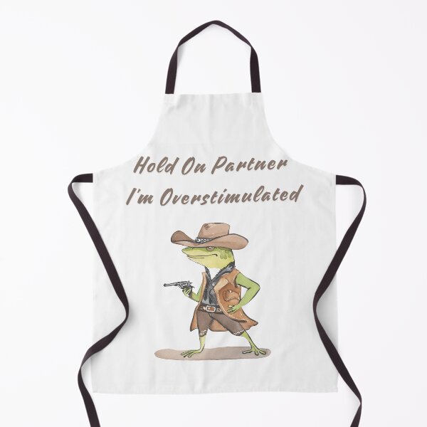 Item preview, Hold On Partner I'm Overstimulated Cowboy Frog Vintage  designed and sold by Dreams  come true.