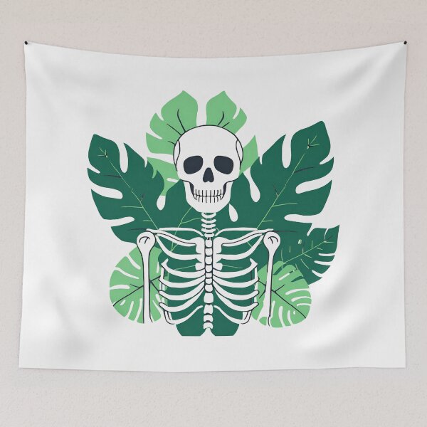 Item preview, Monstera Skeleton, Skeleton and flovers designed and sold by DotisDreams.