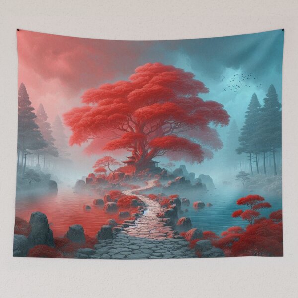 Item preview, Magical sunset over mystical landscape designed and sold by FotoworldEdel.