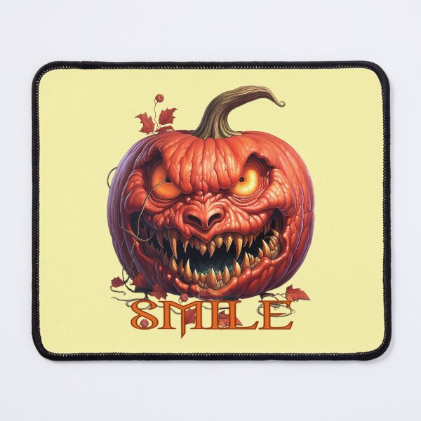 Item preview, Smile, says the scary pumpkin showing off its sharpe teeth designed and sold by LoneAngel.