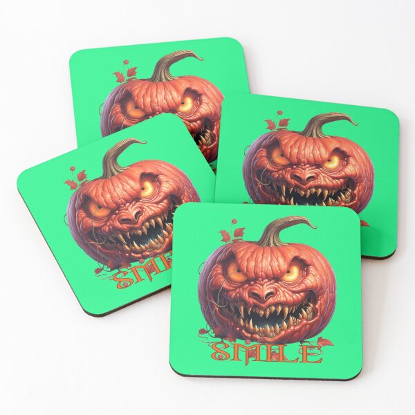 Item preview, Smile, says the scary pumpkin showing off its sharpe teeth designed and sold by LoneAngel.