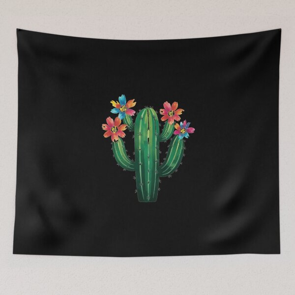 Item preview, Impresión artística de cactus en acuarela: vibrante floración del desierto designed and sold by products4urduke.