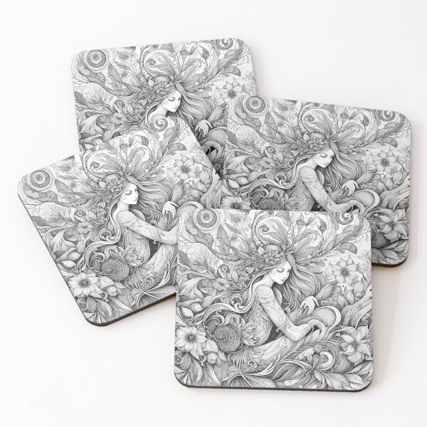 Item preview, Nature's Embrace: A Symphony of Flora and Fauna designed and sold by TeslaSt0re.