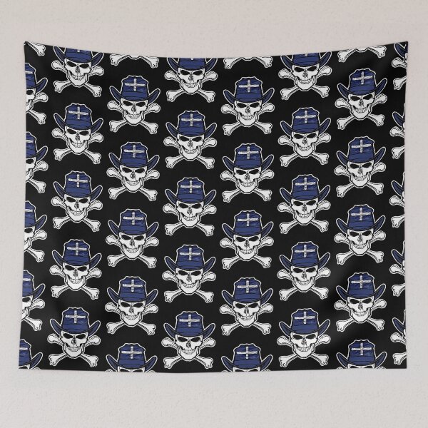 Item preview, Australian Eureka Stockade Skull & cross Bones with Hat Flag designed and sold by RENAGADE4LYF.