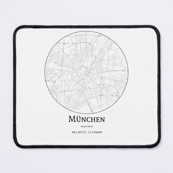 Item preview, Topography of München designed and sold by JohnnysHeath.