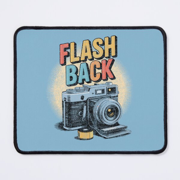 Item preview, Retro "FLASH BACK" Analog Camera – Distressed Retro Photography Design designed and sold by paulo silveira.