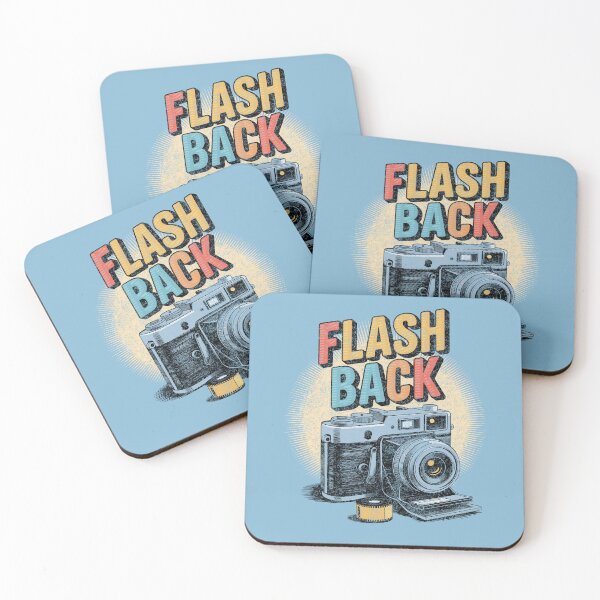 Item preview, Retro "FLASH BACK" Analog Camera – Distressed Retro Photography Design designed and sold by paulo silveira.