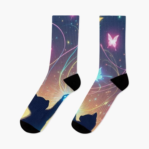 Item preview, Kitten Magic: A Neon Night of Play designed and sold by TeslaSt0re.