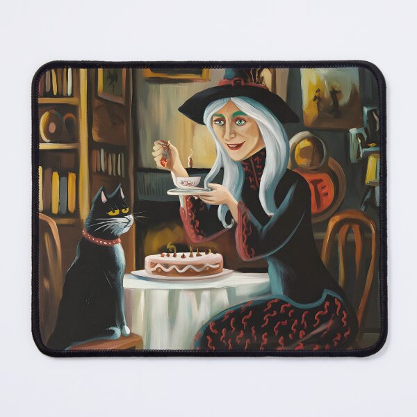 Item preview, Witch and a Cat Drinking Tee designed and sold by PurrGreen.