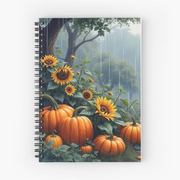 Item preview, Pumpkins in the Rain designed and sold by M-Y-A-R-T-.