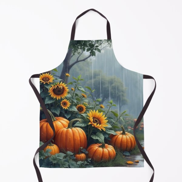 Item preview, Pumpkins in the Rain designed and sold by M-Y-A-R-T-.