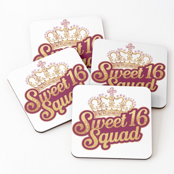 Item preview, "Sweet 16 Squad - Diseño de fiesta de cumpleaños con corona dorada" designed and sold by kawin302.
