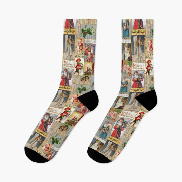 Item preview, Antique Victorian Merry Christmas Patchwork designed and sold by VintageStyle.