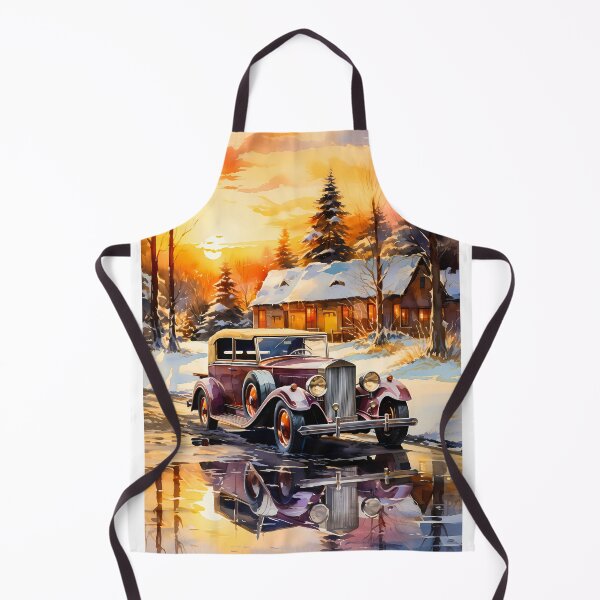 Item preview, Classic Car In Winter Wonderland designed and sold by RevUpDesign.
