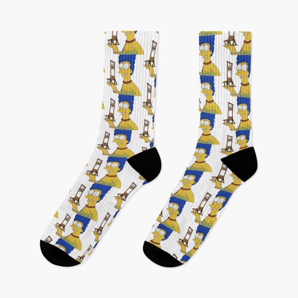 Item preview, Marge Simpson holding a small guillotine “I think they’re neat” designed and sold by loveleia.