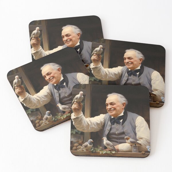 Item preview, Victorian - Man With Pigeons designed and sold by KootenayDesigns.