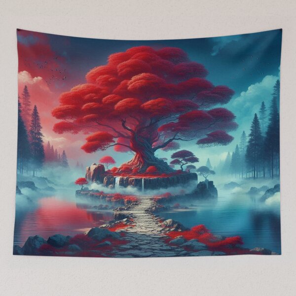 Item preview, Magical sunset over mystical landscape designed and sold by FotoworldEdel.