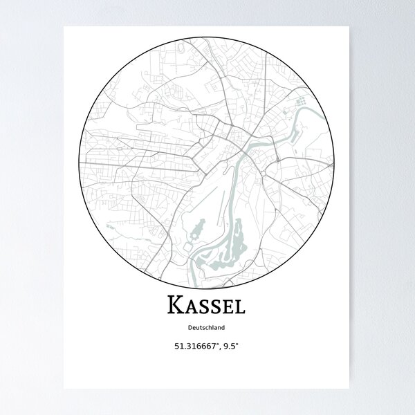 Item preview, Topography of Kassel designed and sold by JohnnysHeath.