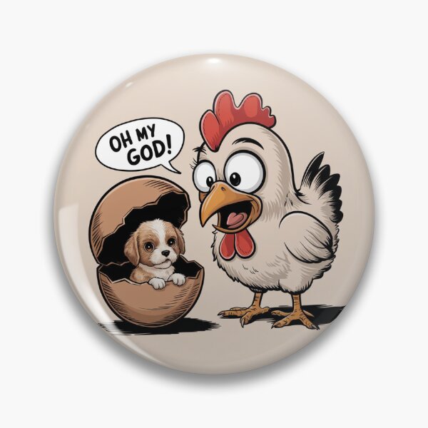 Item preview, chicken egg cute dog shocked hen  designed and sold by tutoo clothes.