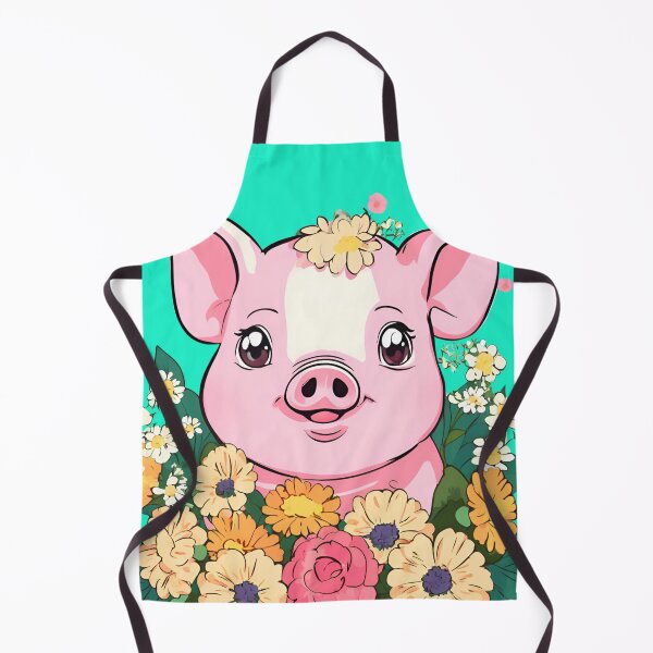 Item preview, Blossoming Piglet: Cute Floral Delight designed and sold by Vestina88.