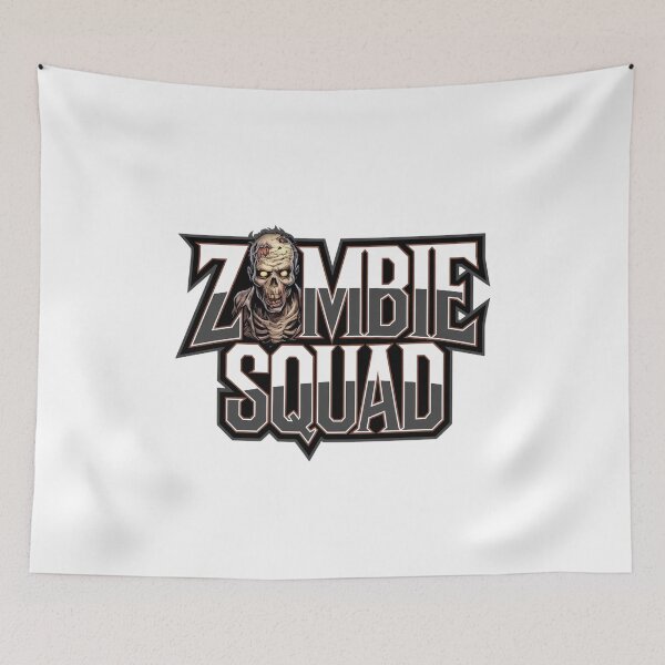 Item preview, "Zombie Squad - Bold Horror-Themed Zombie Logo Design" designed and sold by kawin302.