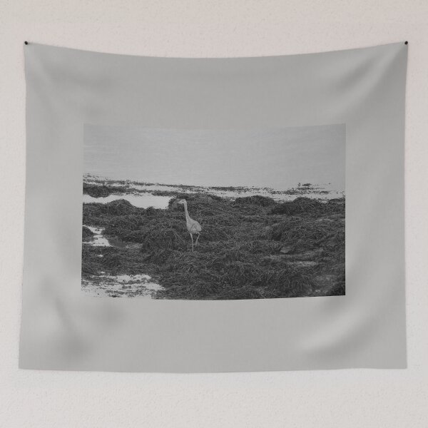 Item preview, Grey Heron Donegal Ireland Black and White designed and sold by eddiebarronshop.