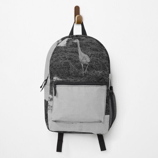 Item preview, Grey Heron Donegal Ireland Black and White designed and sold by eddiebarronshop.