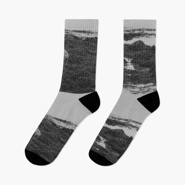Item preview, Grey Heron Donegal Ireland Black and White designed and sold by eddiebarronshop.