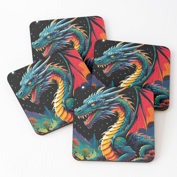 Item preview, Vibrant and Detailed Dragon in Full Glory designed and sold by GrizzlyCollective.