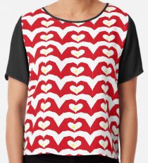 We Heart China Patriot Flag Series Chiffon Top