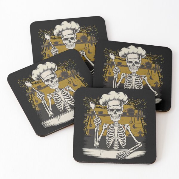 Item preview, Skeleton Chef Cooking with Spoon Halloween designed and sold by Quirky Shirts.