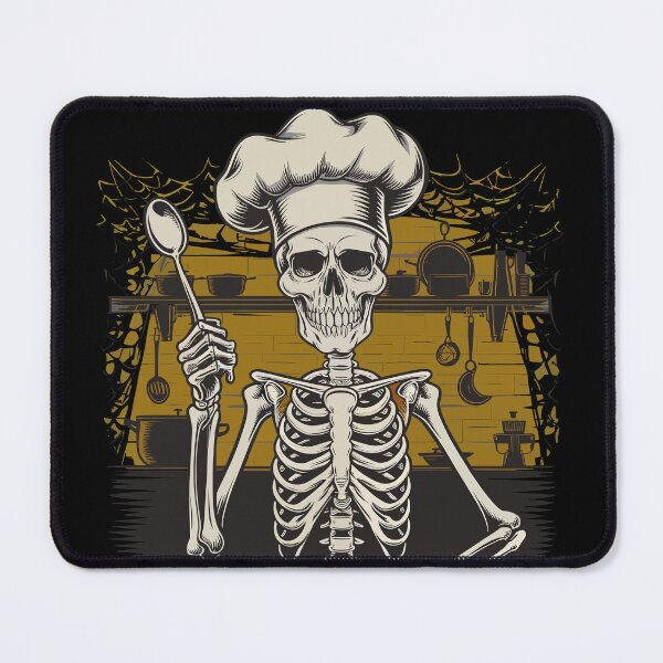 Item preview, Skeleton Chef Cooking with Spoon Halloween designed and sold by Quirky Shirts.