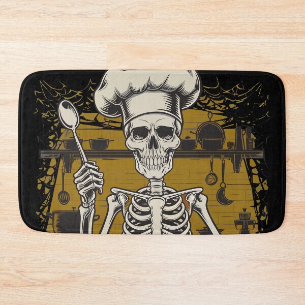 Item preview, Skeleton Chef Cooking with Spoon Halloween designed and sold by Quirky Shirts.