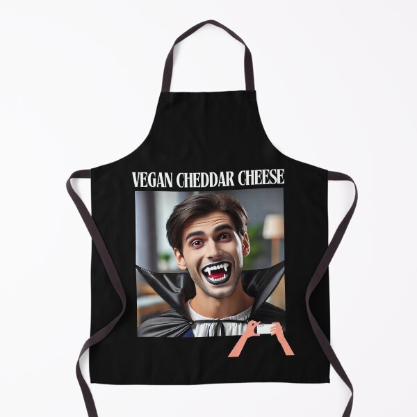 Item preview, Vegan cheddar cheese: Dracula in trouble for halloween designed and sold by artivibestudio.